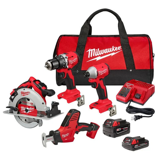 Kit combinat de 4 unelte Milwaukee M18